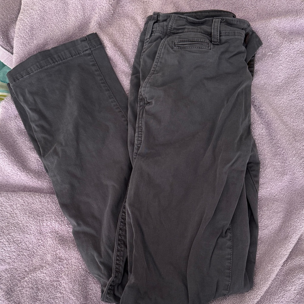 Dark Gray Casual Pants
